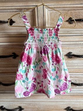 Park Bench Kids Girls Floral Smocked Sundress 12 Months